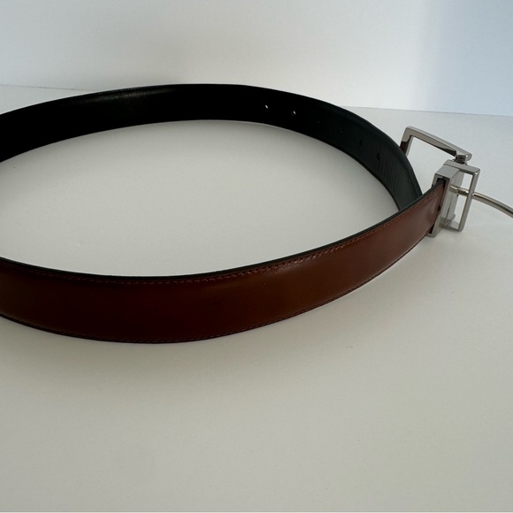 Brown Leather Belt, Size 26-28 - Picture 4 of 6
